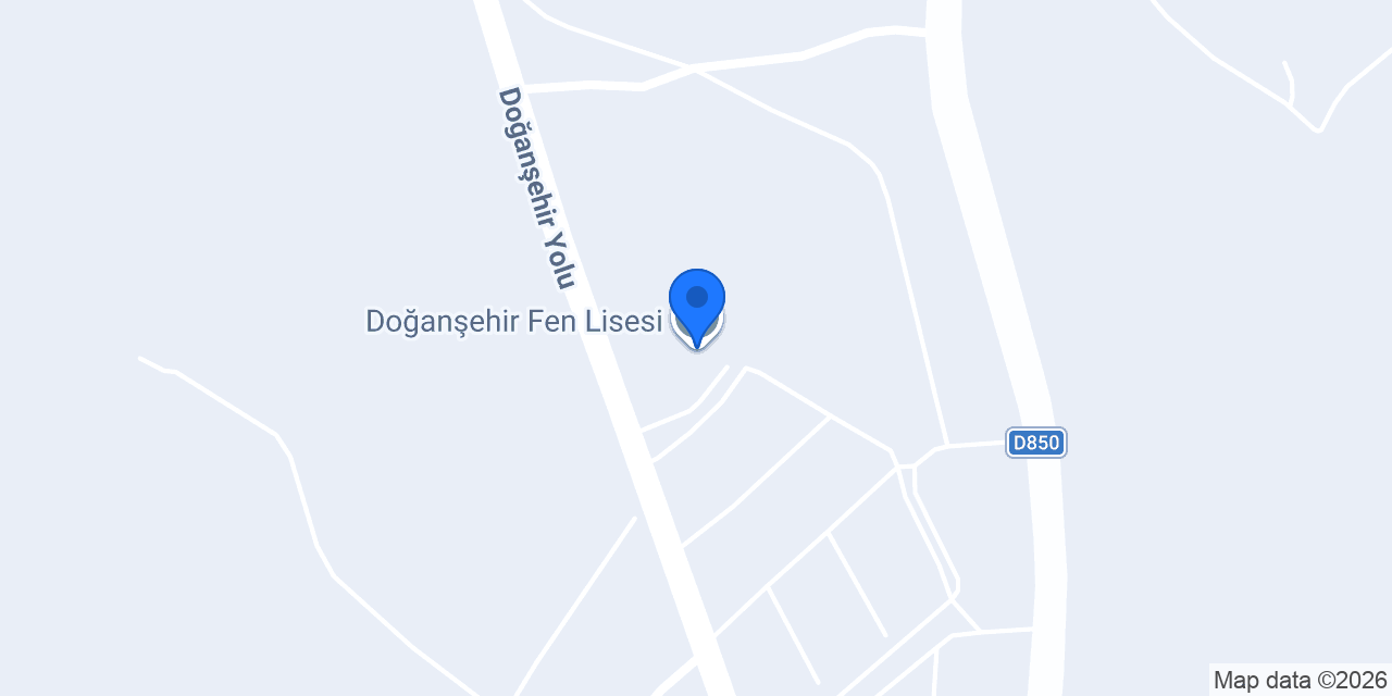 Doğanşehir Fen Lisesi konumu