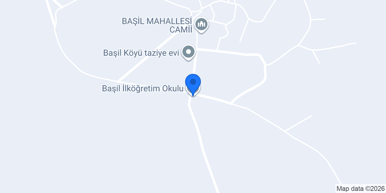 Başil İlköğretim Okulu konumu