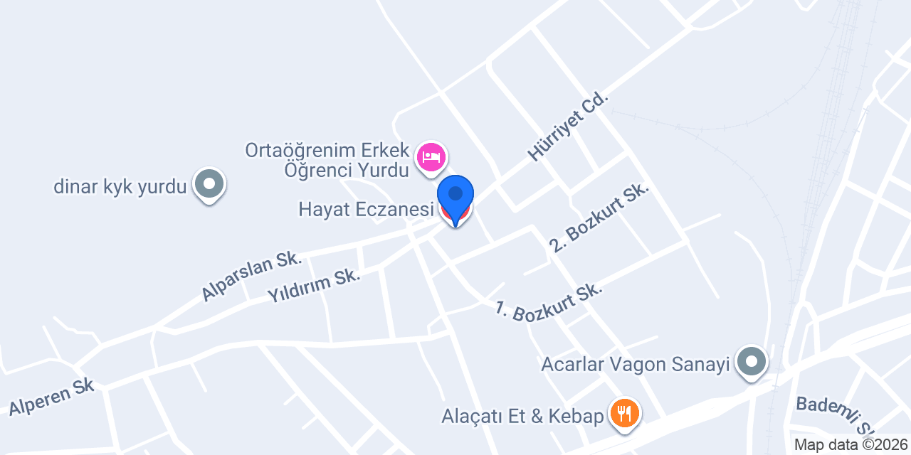 Hayat Eczanesi konumu