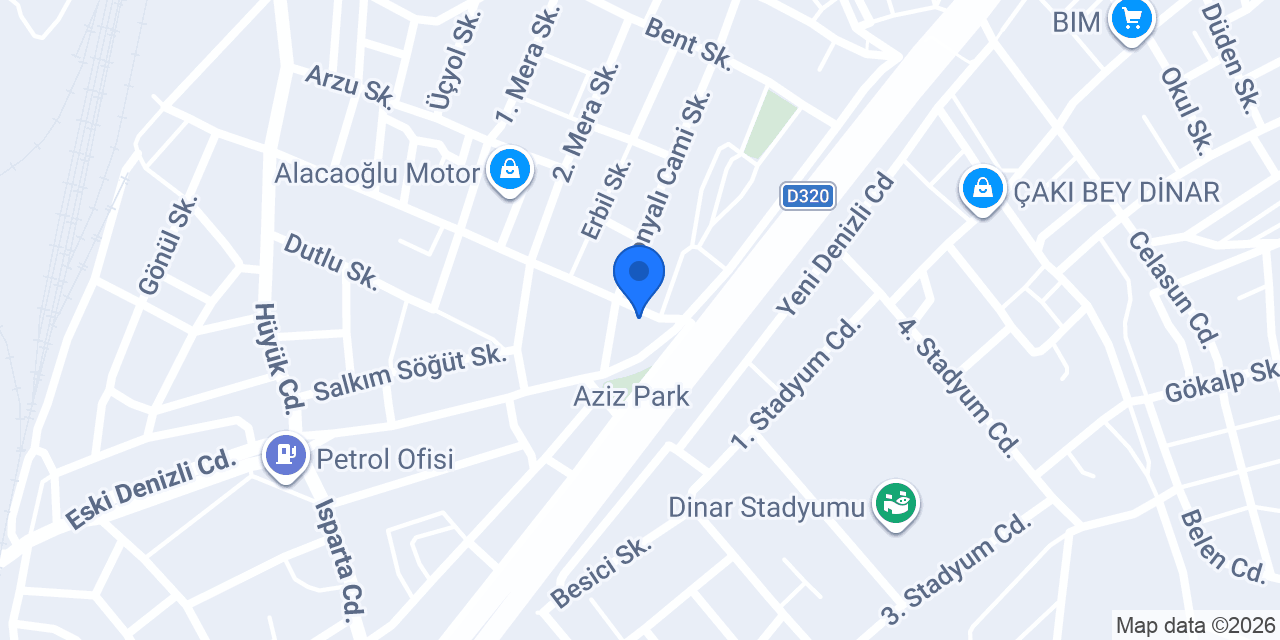 Hizmet Market - Dinar konumu