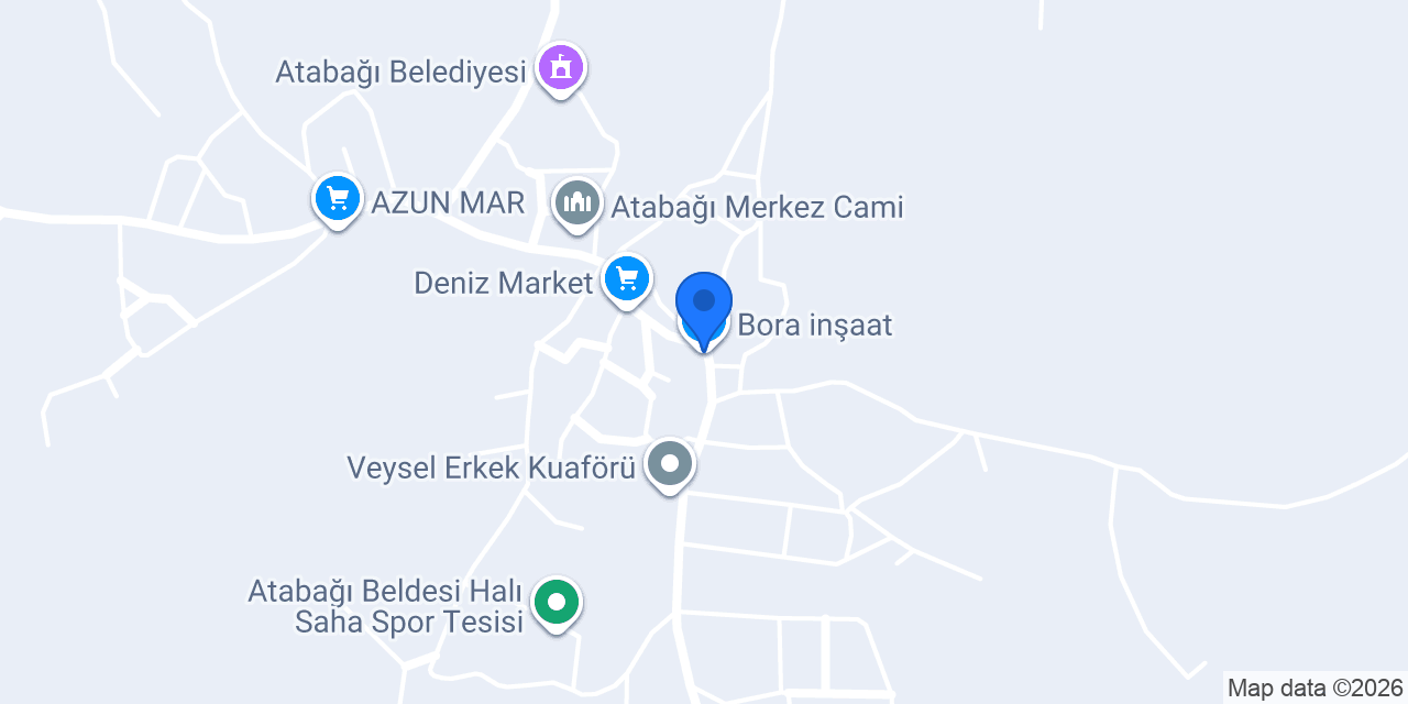 Bora inşaat konumu