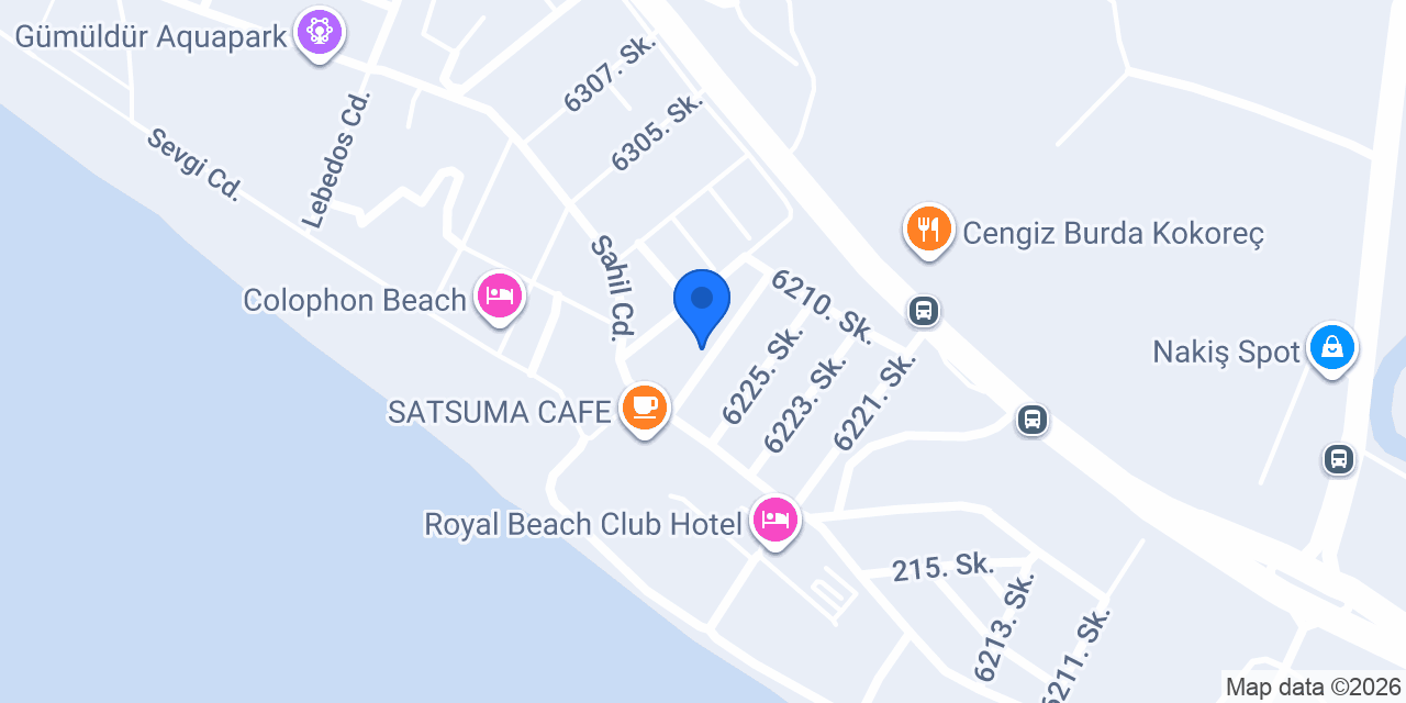 Efe Beach Otel konumu