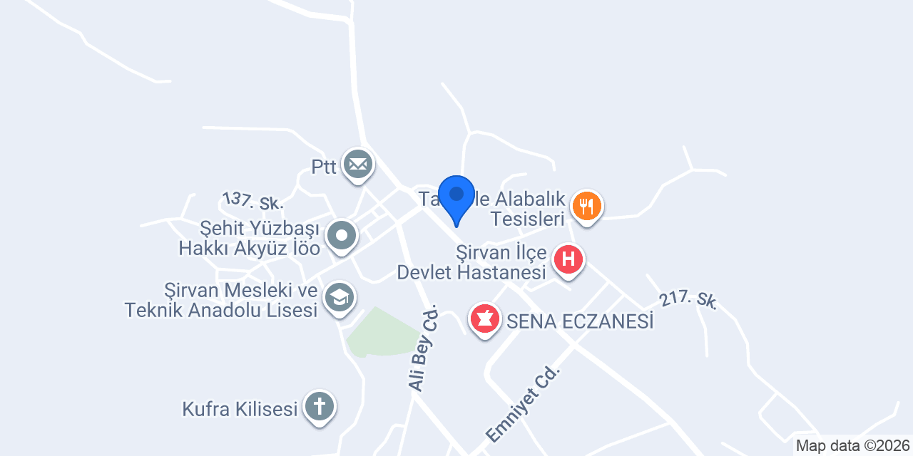 Şirvan Noterliği konumu