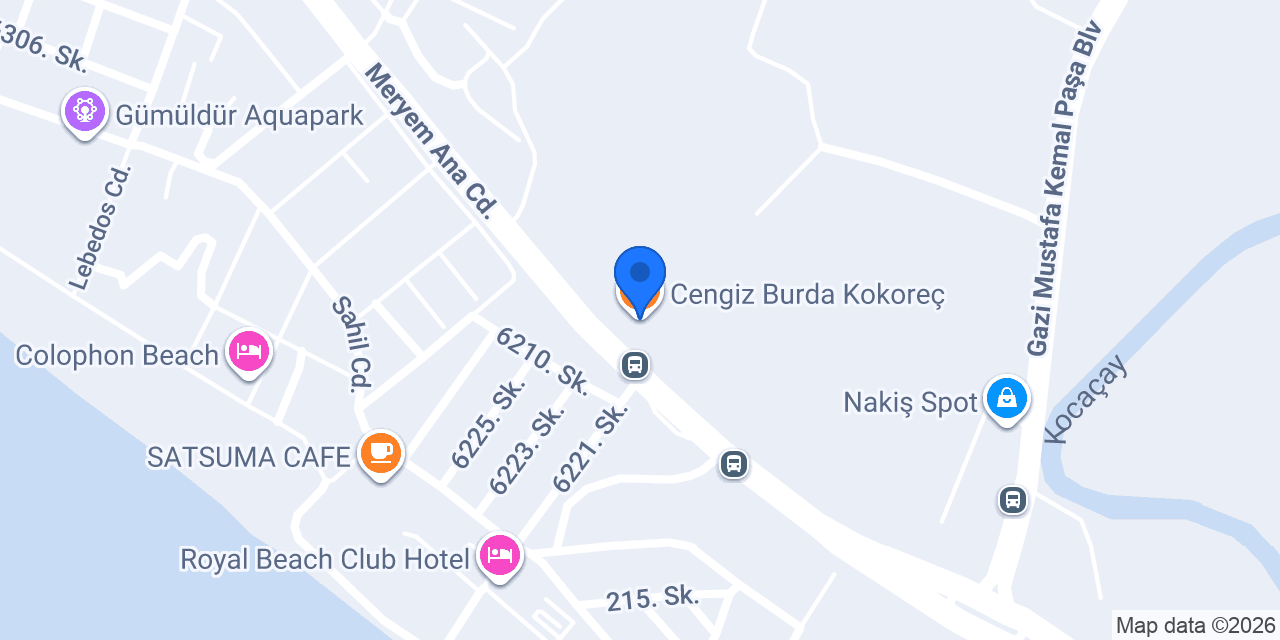 Cengiz Burda Kokoreç konumu