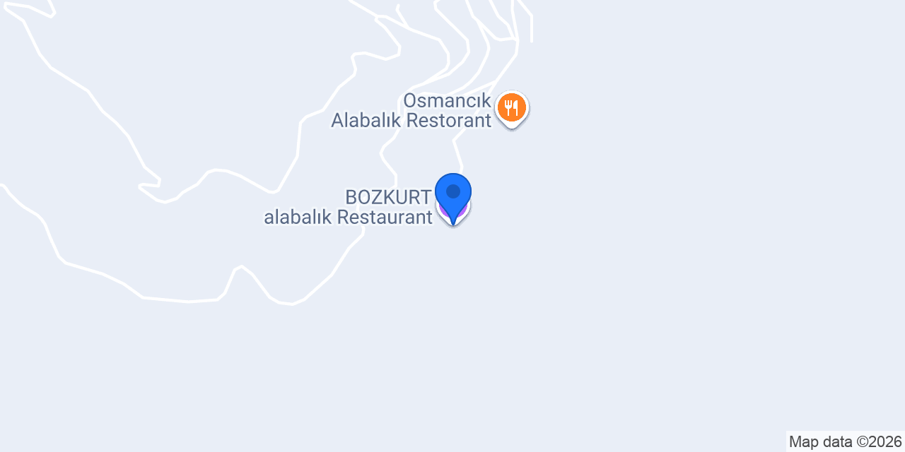BOZKURT alabalık Restaurant konumu