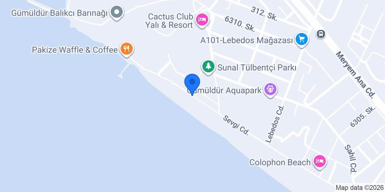 Portakal cafe beach konumu
