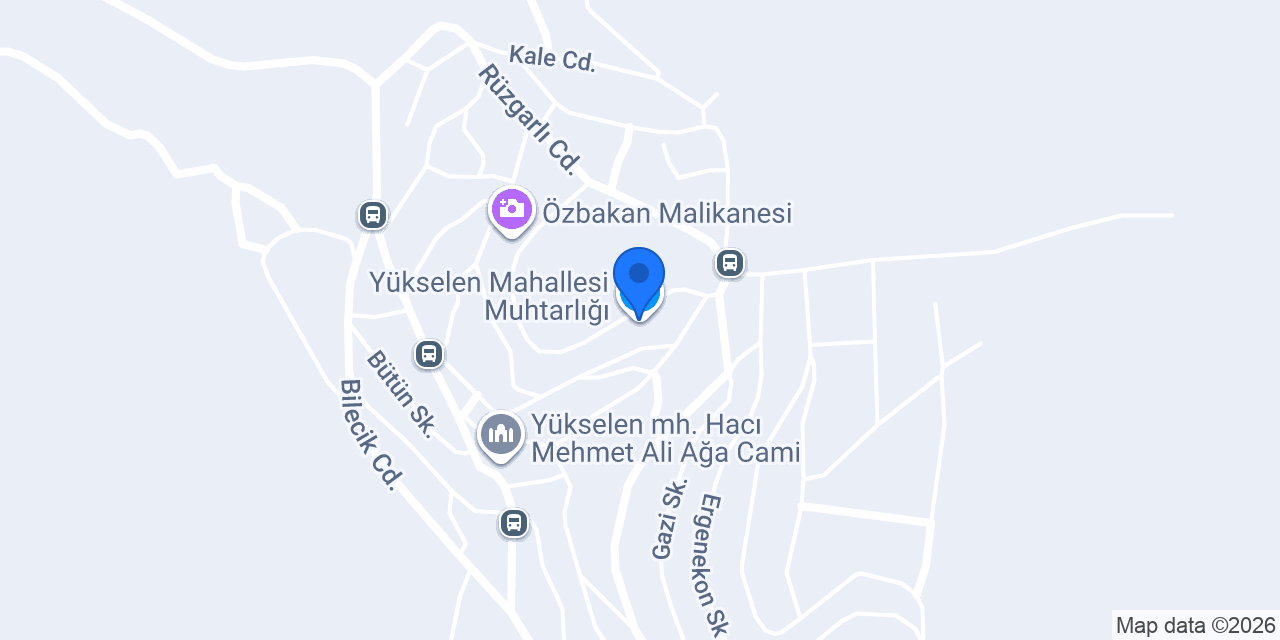 Yükselen Mahallesi Muhtarlığı konumu