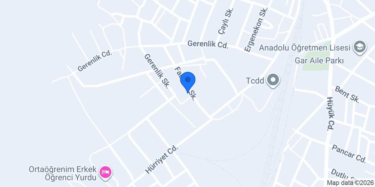Dinar Fen Lisesi konumu