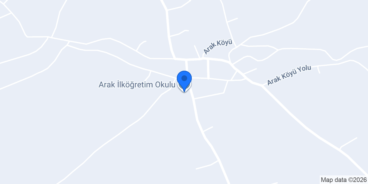 Arak İlköğretim Okulu konumu