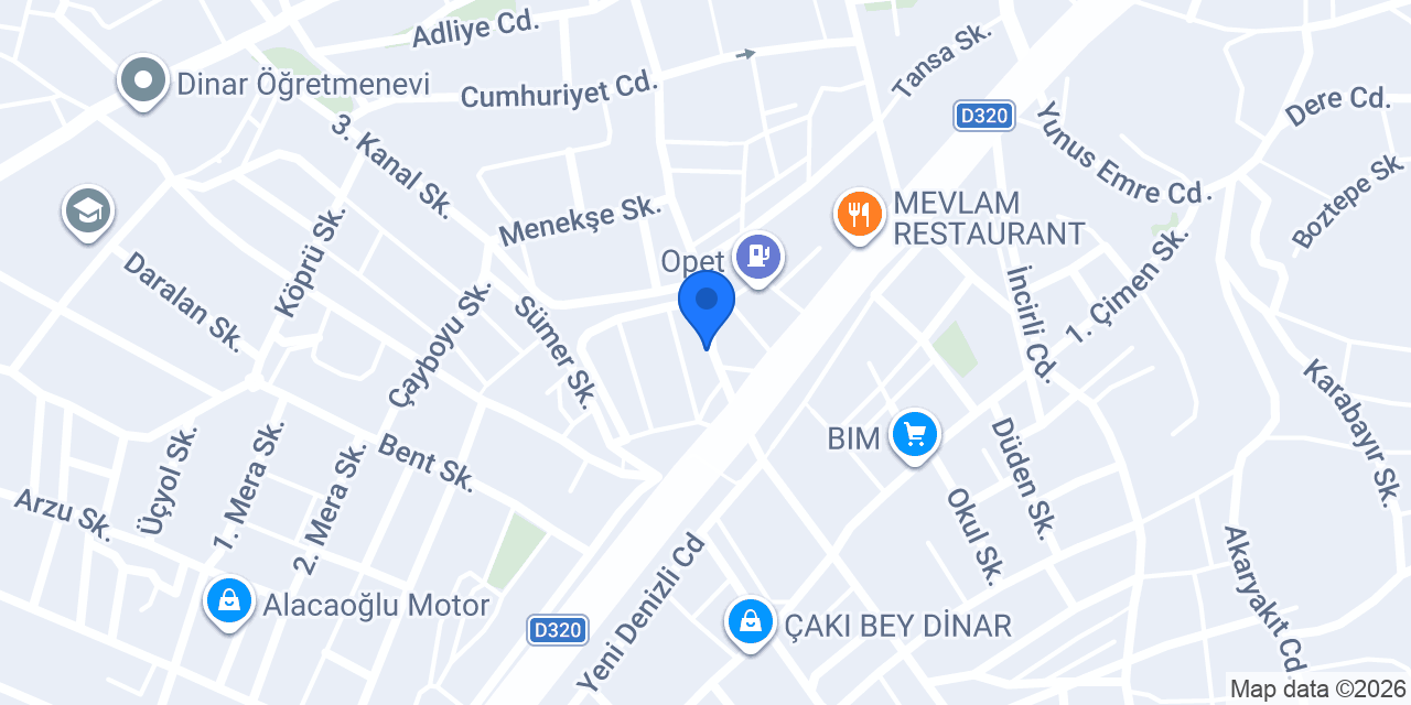 ÇAVUŞOĞLU OTOMOTİV konumu