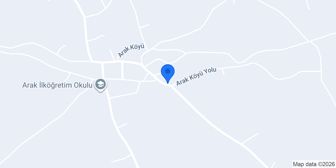 Arak Köyü Muhtarlığı konumu