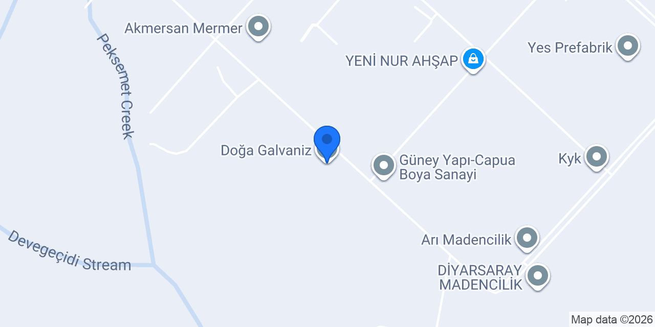 Doğa Galvaniz konumu