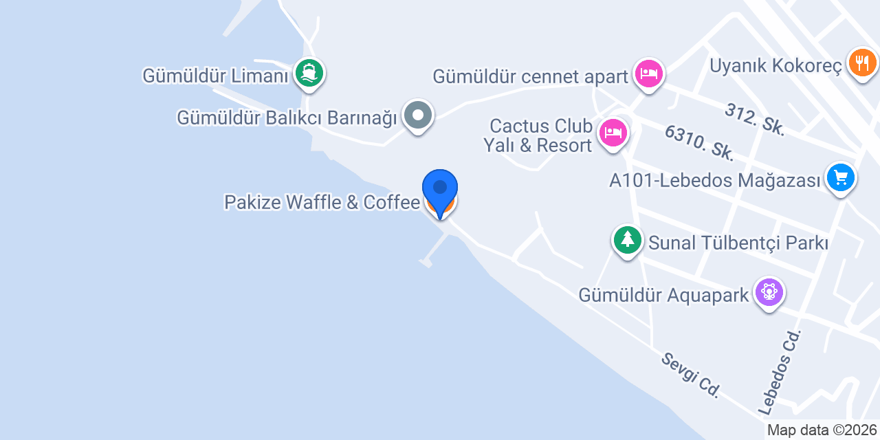 Pakize Waffle & Coffee konumu