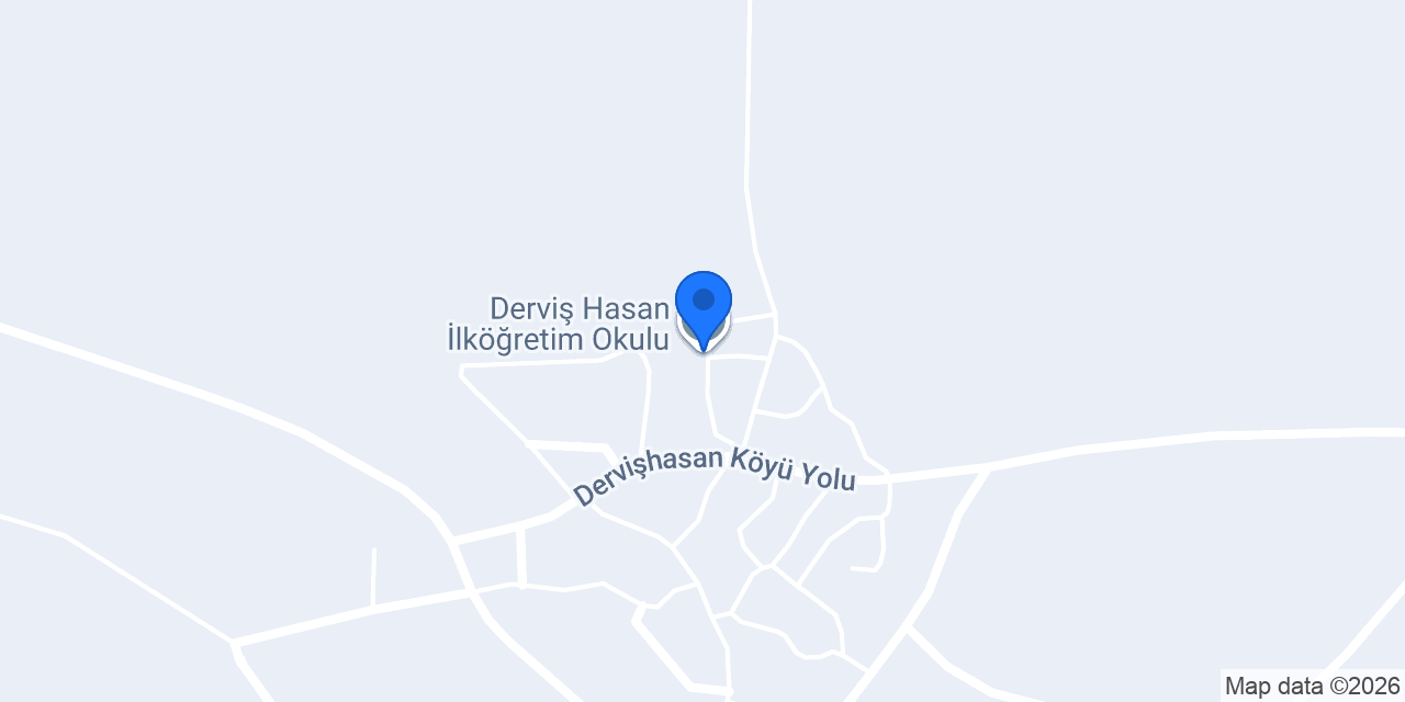 Derviş Hasan İlköğretim Okulu konumu