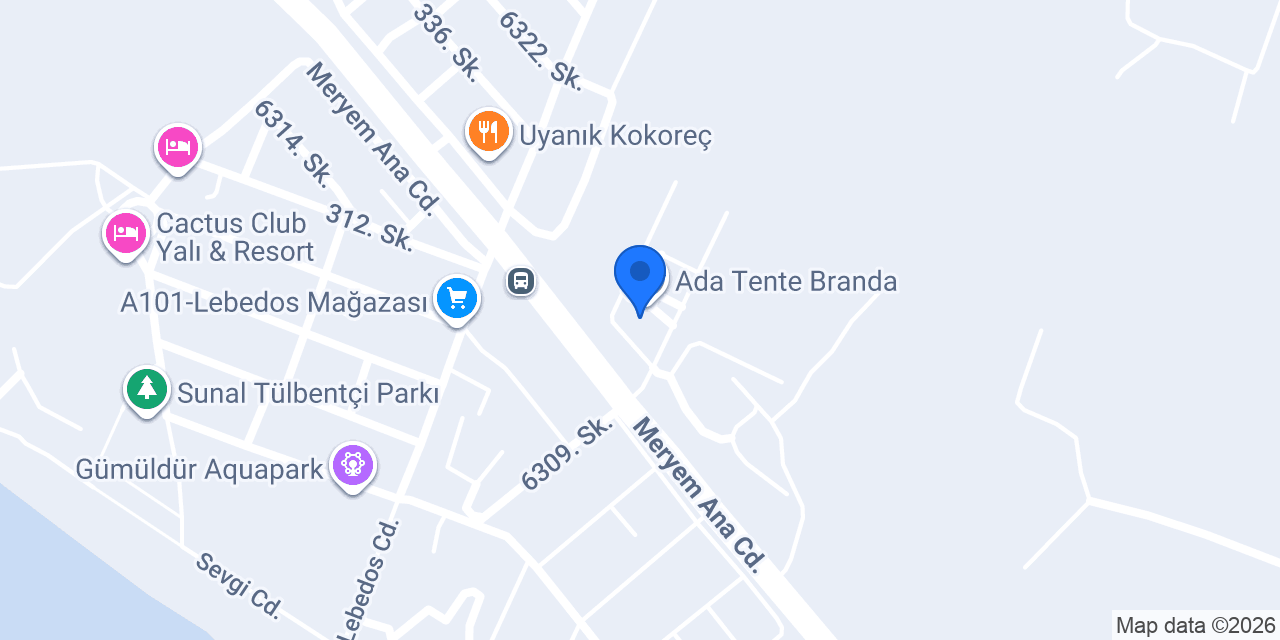 Ada Tente Branda konumu