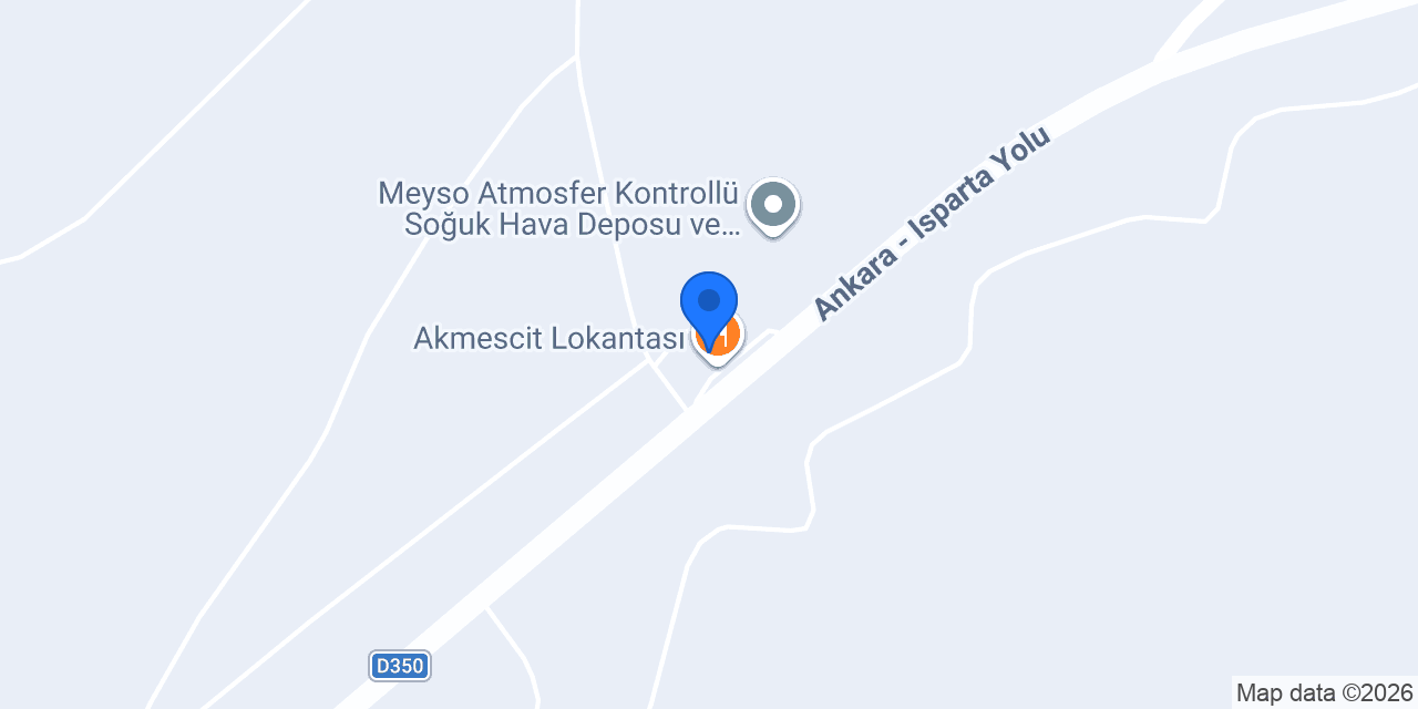 Akmescit Lokantası konumu