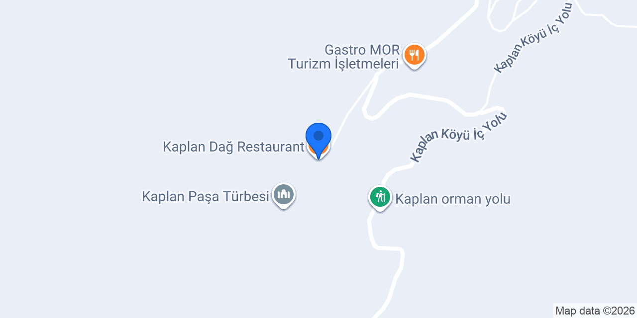 Kaplan Dağ Restaurant konumu