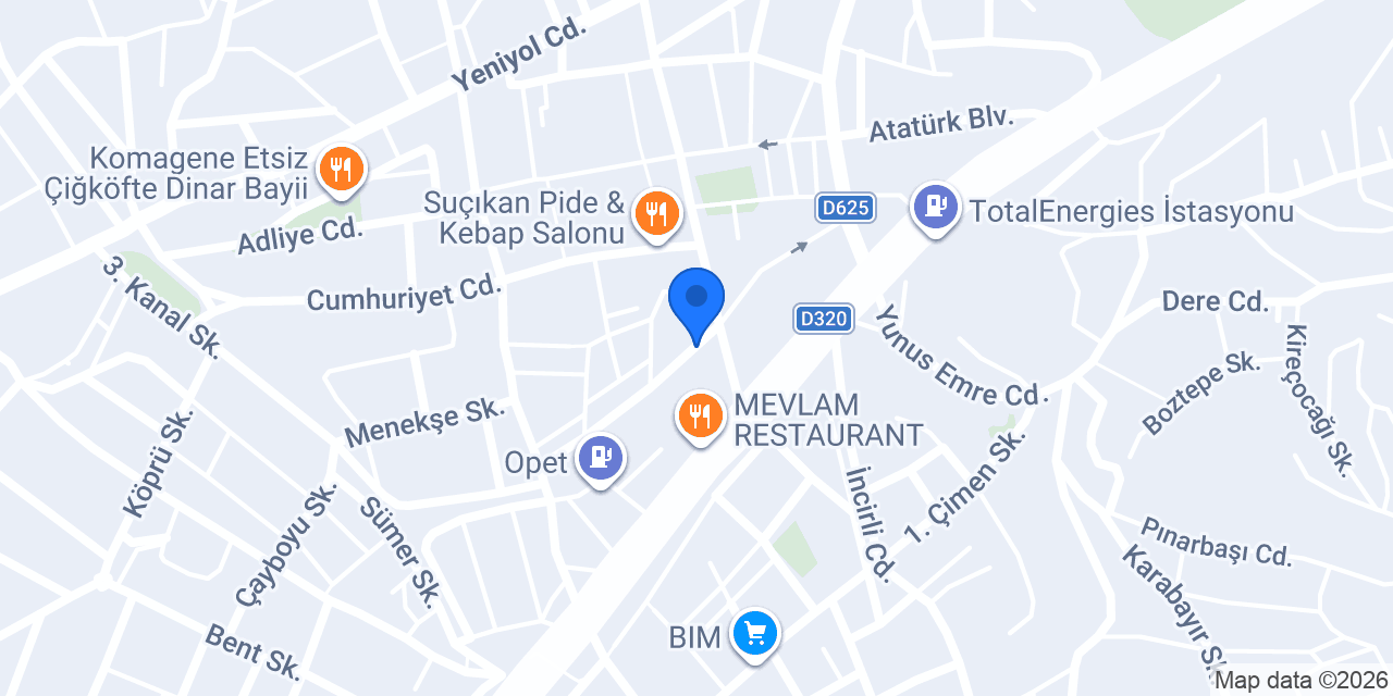 Çakır Elektronik konumu