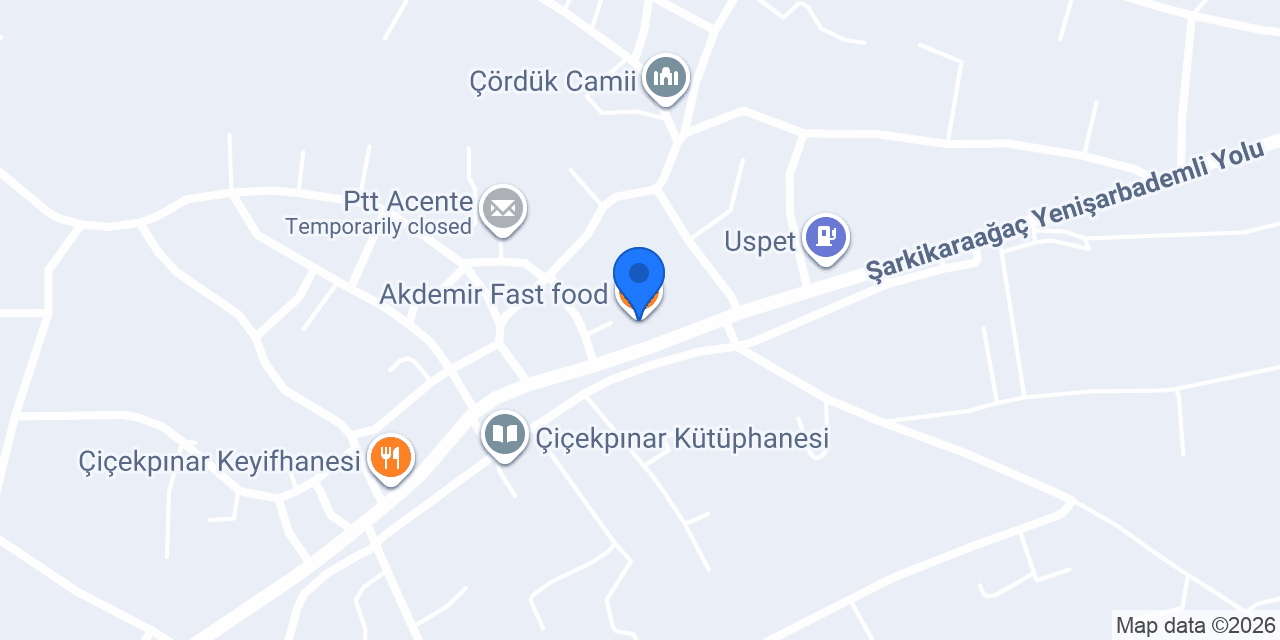Akdemir Fast food konumu