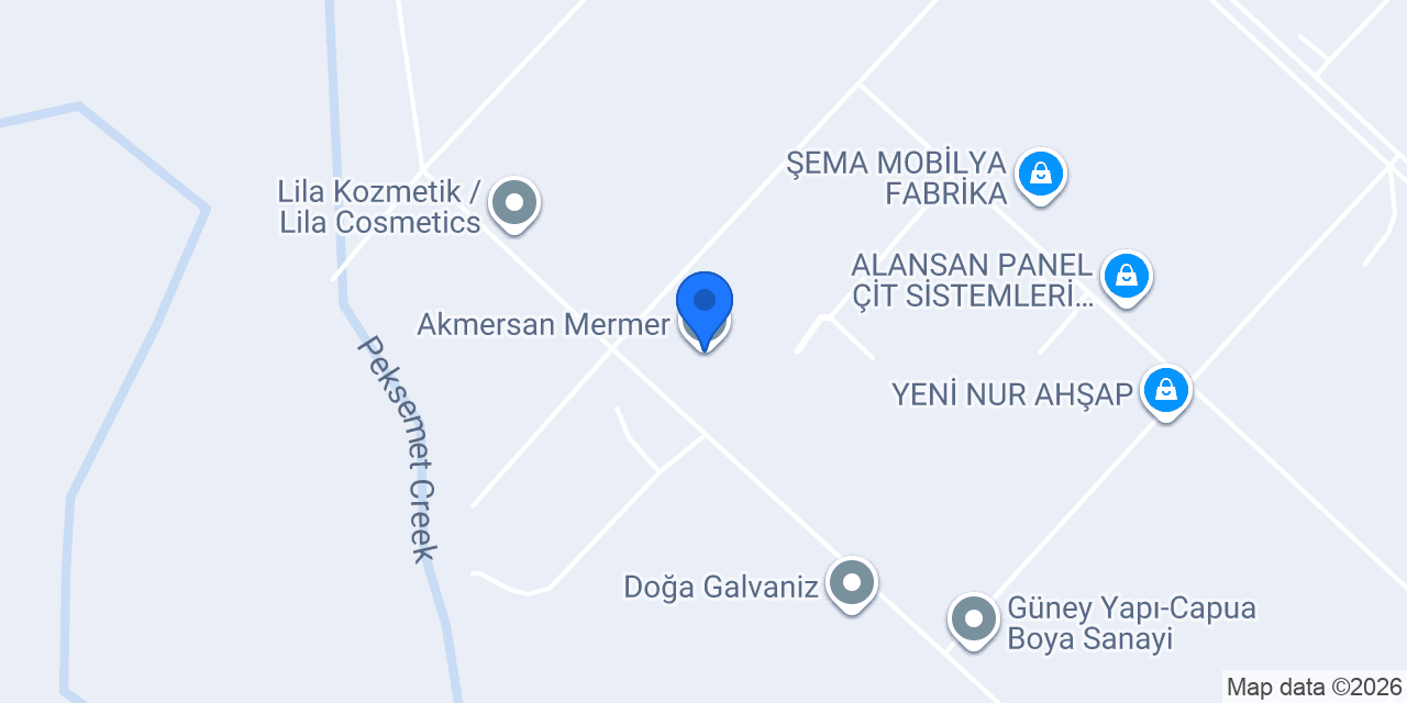 Akmersan Mermer konumu