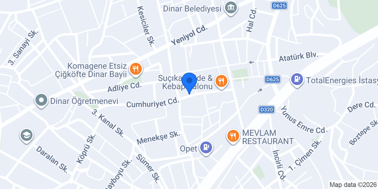 Saray Pastanesi konumu