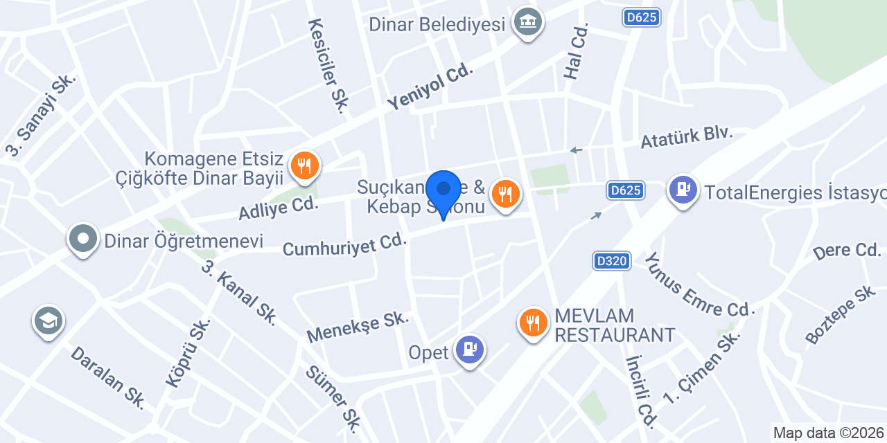 Bambi Yatak - Şahin Mobilya konumu