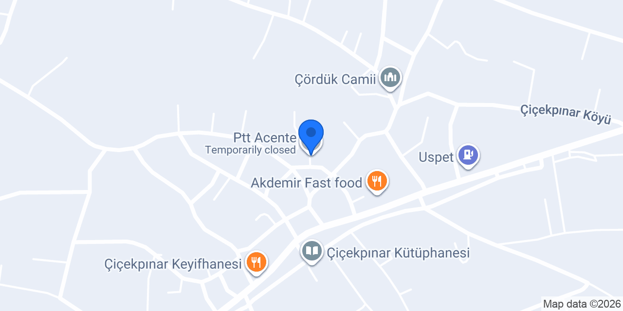 Ptt Acente konumu