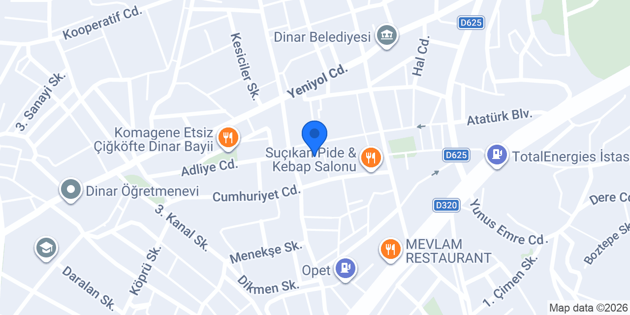 Tadım Pastanesi konumu
