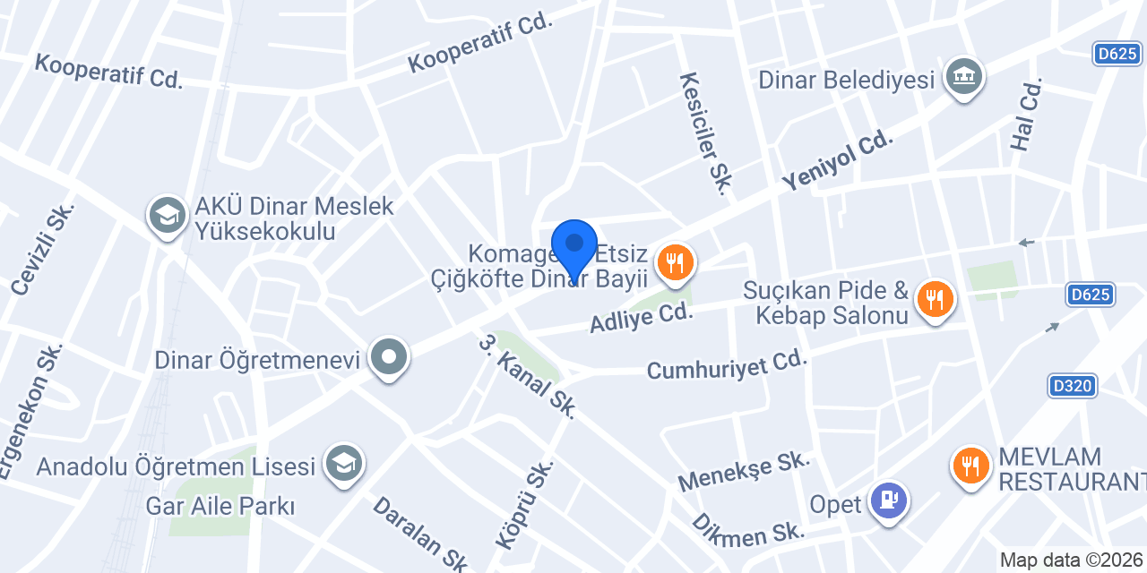 Kardeşler yapı Dinar konumu