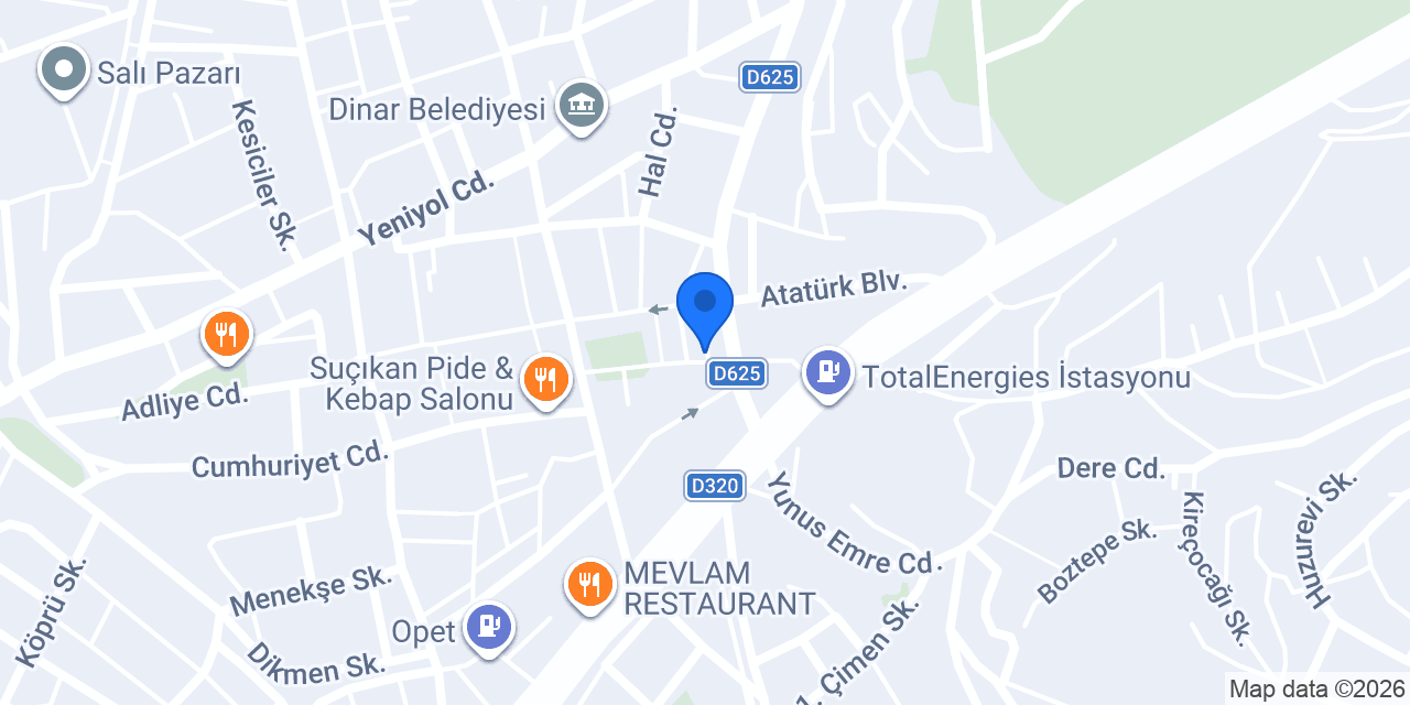 Derman Dinar Eczanesi konumu