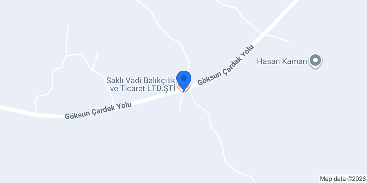 Saklı Vadi Balıkçılık ve Ticaret LTD.ŞTİ. konumu