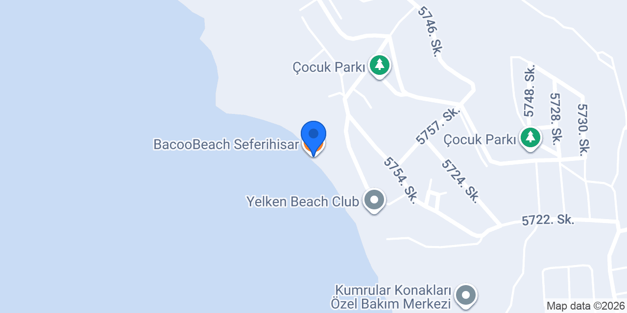 BacooBeach Seferihisar konumu