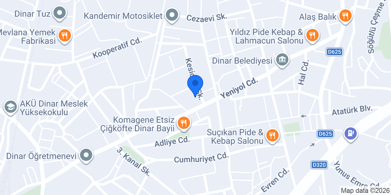 Terzi Ali. (Bay ve bayan) konumu