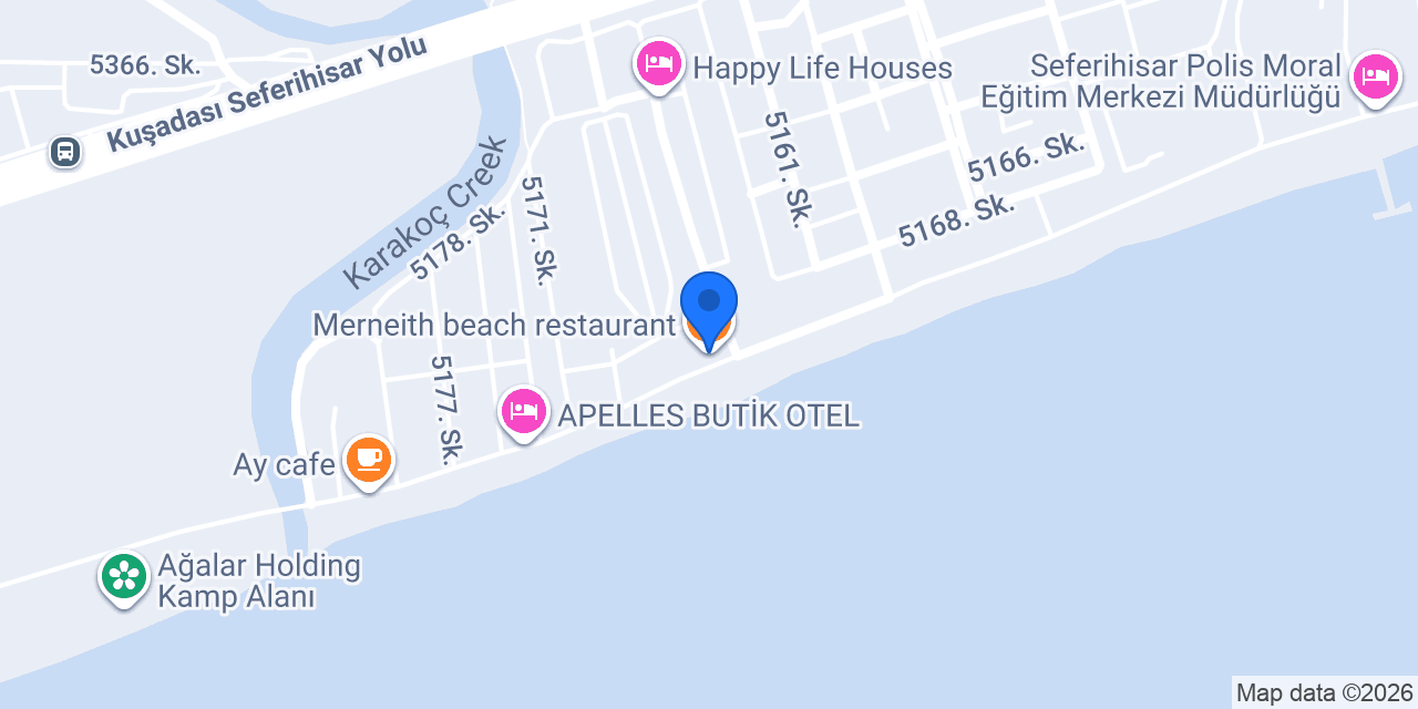 Merneith beach restaurant konumu