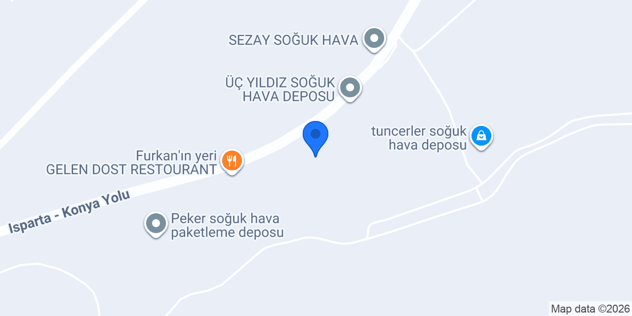 Gelso Soğuk Hava Tesisi konumu