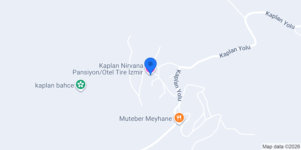 Kaplan Nirvana Pansiyon/Otel Tire İzmir konumu