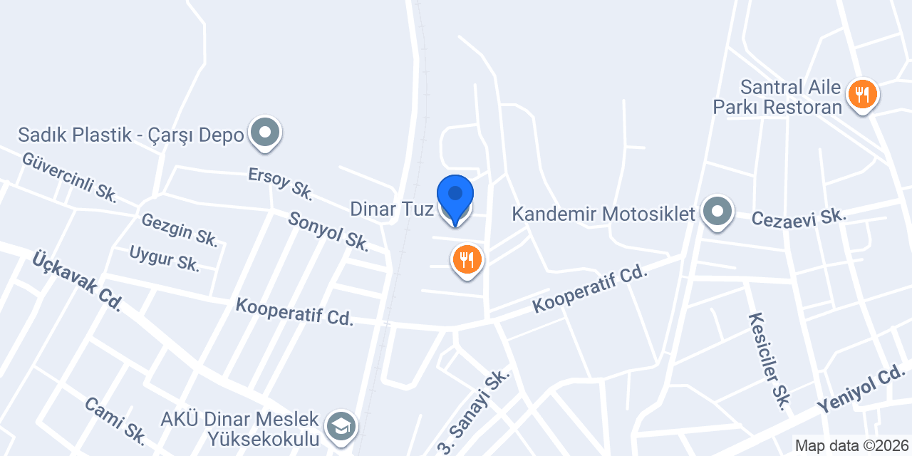 Dinar Tuz konumu