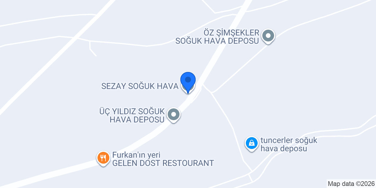 SEZAY SOĞUK HAVA konumu