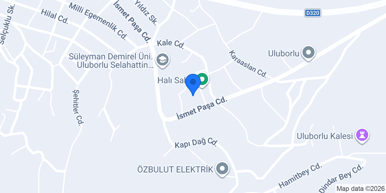 Uluborlu Mesleki ve Teknik Anadolu Lisesi konumu