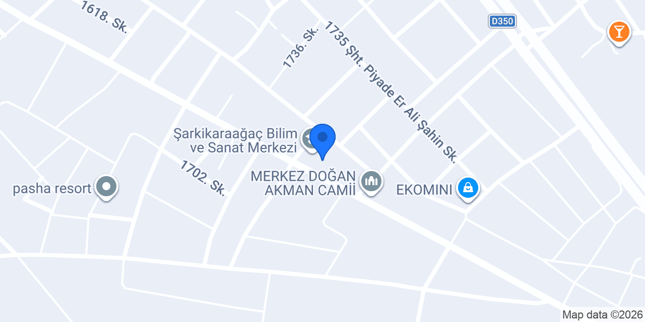 Şarkikaraağaç İlçe Emniyet Müdürlüğü konumu