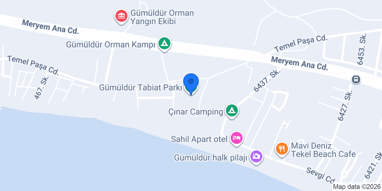 Gümüldür Tabiat Parkı konumu