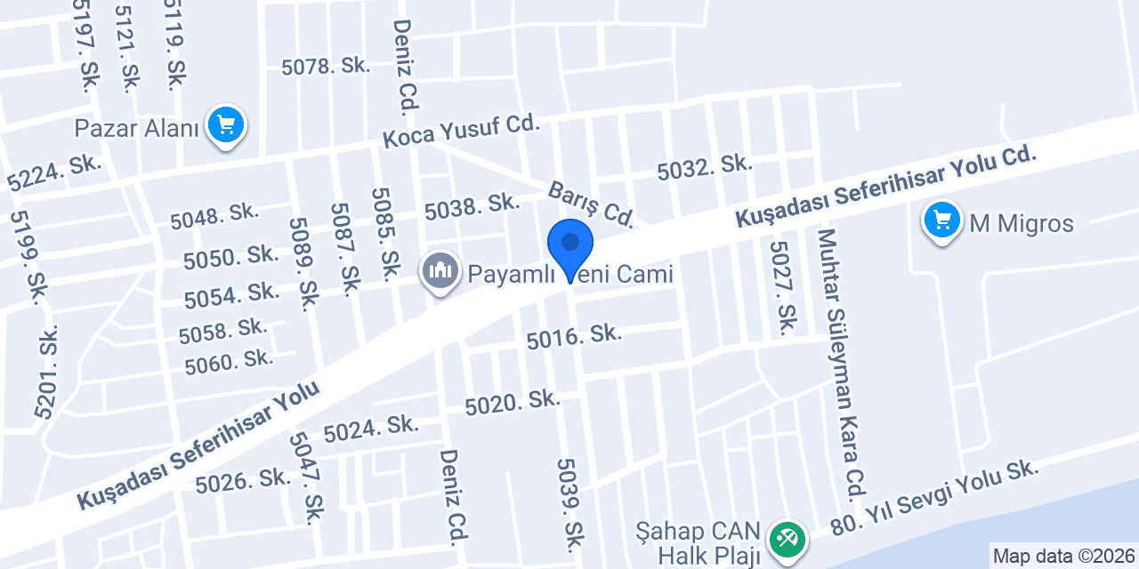Mert Şansa Otel konumu