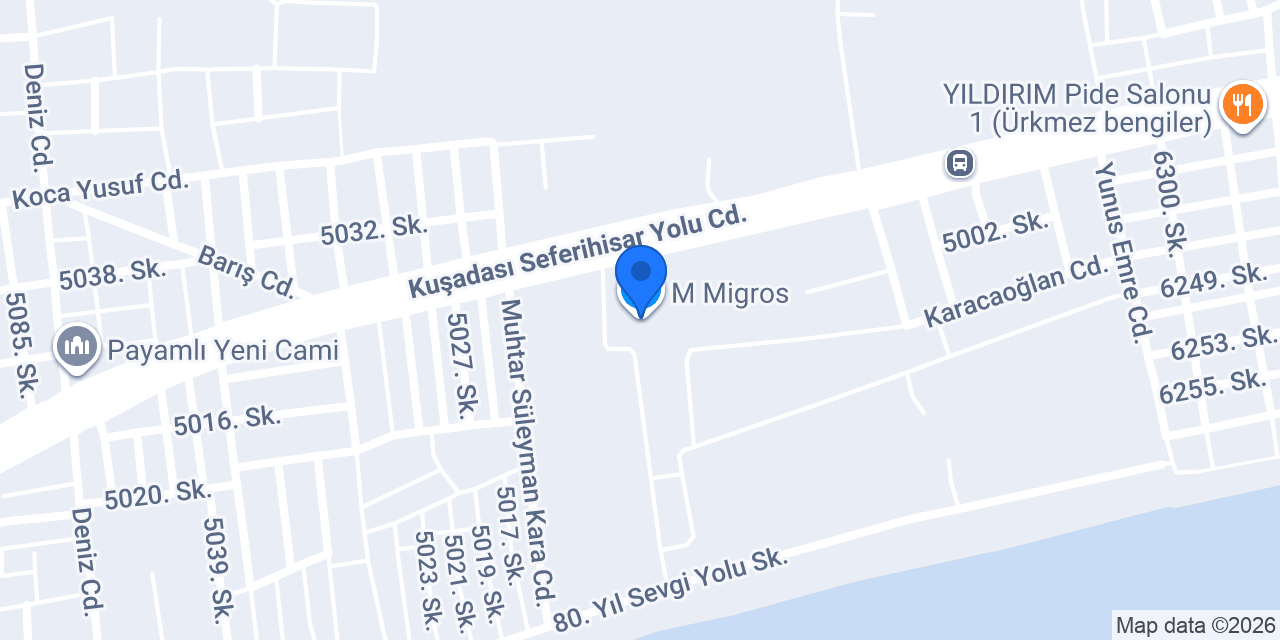 M Migros konumu