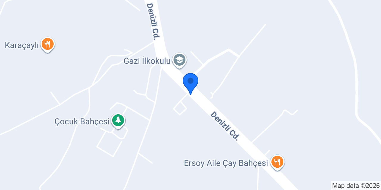 Çal Orman İşletme Müdürlüğü konumu