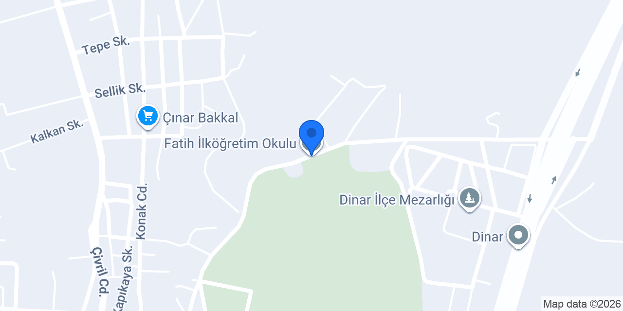 Fatih İlköğretim Okulu konumu