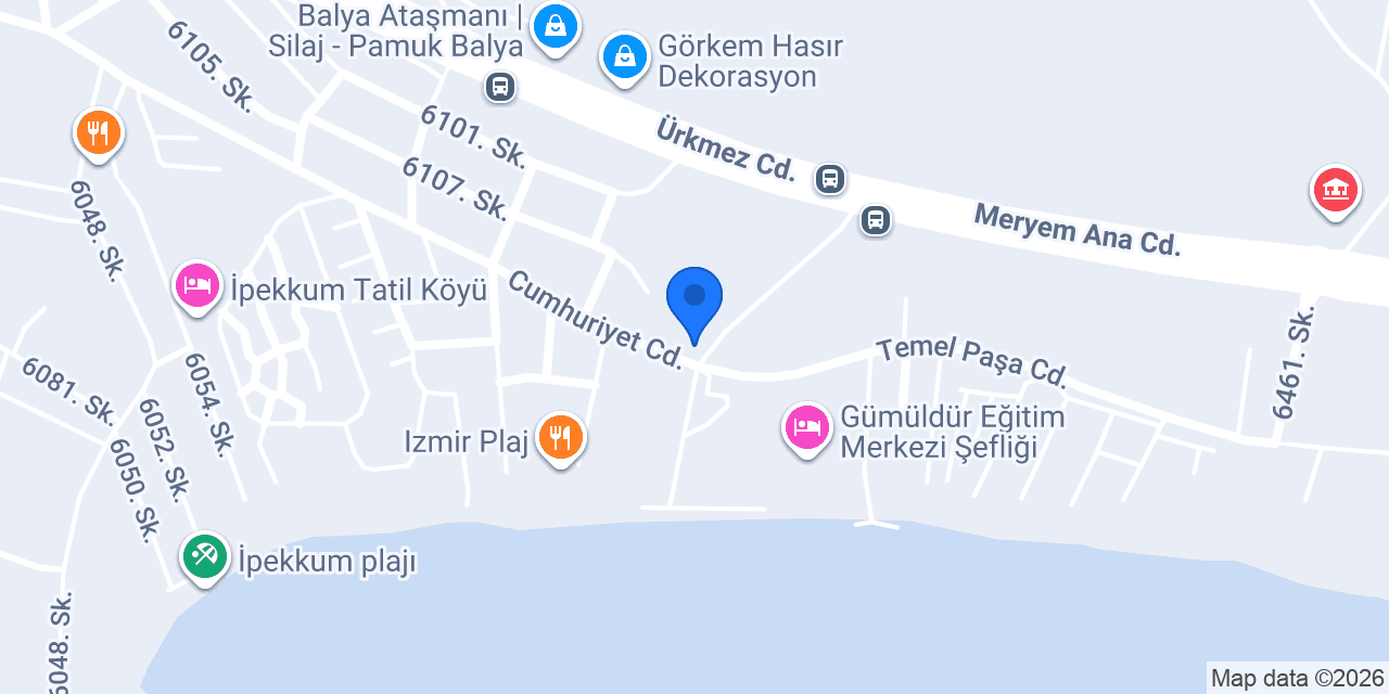 Murat Bey Pansiyon konumu