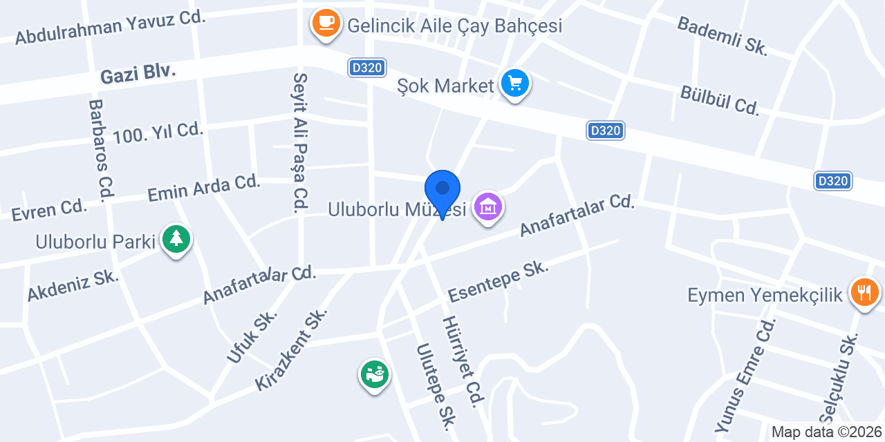 ULUBORLU İLÇE MÜFTÜLÜĞÜ konumu