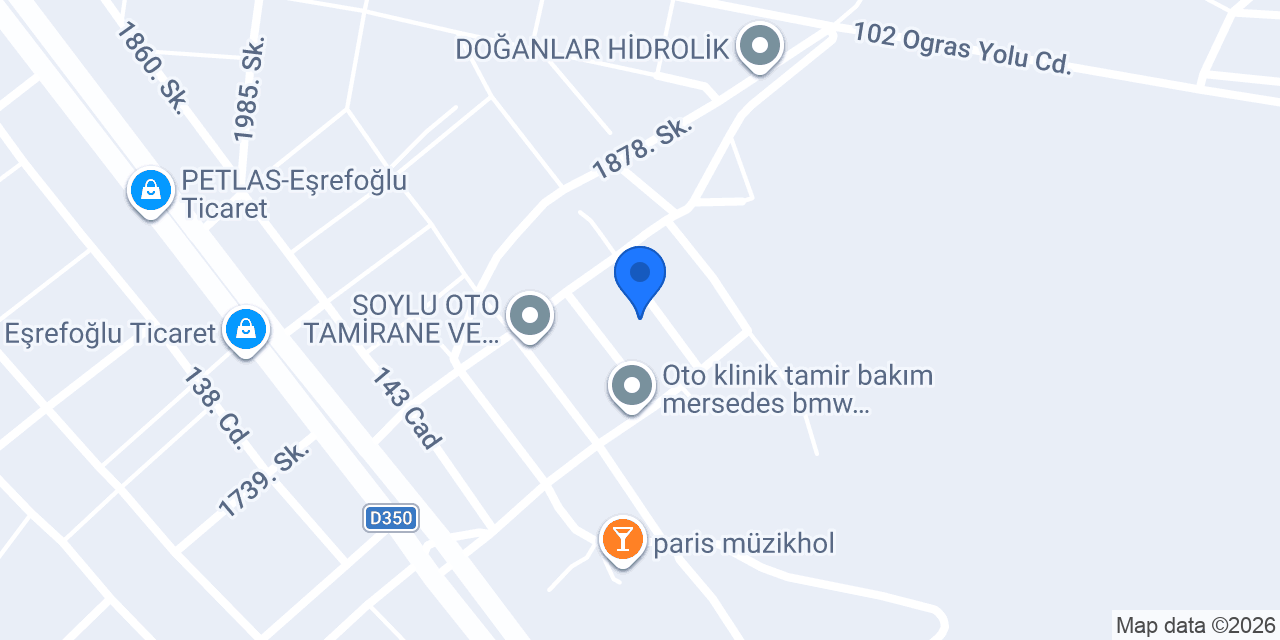 Ateş oto aksesuar&detailing konumu