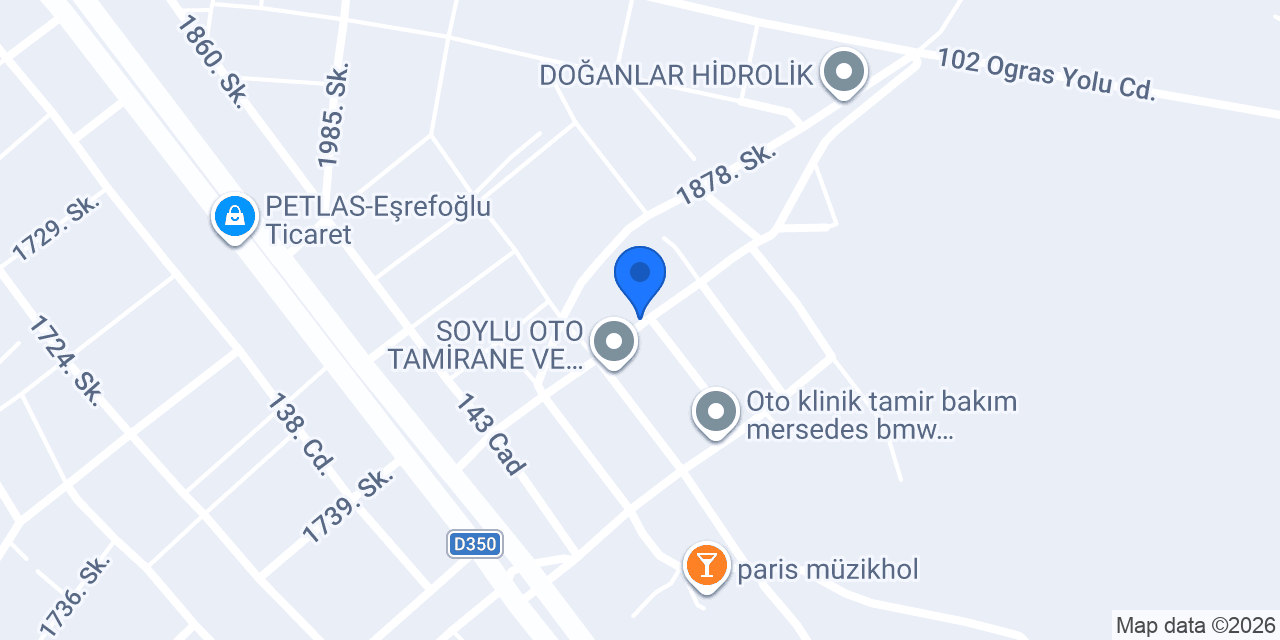 Demirtaşlar Mobilya konumu