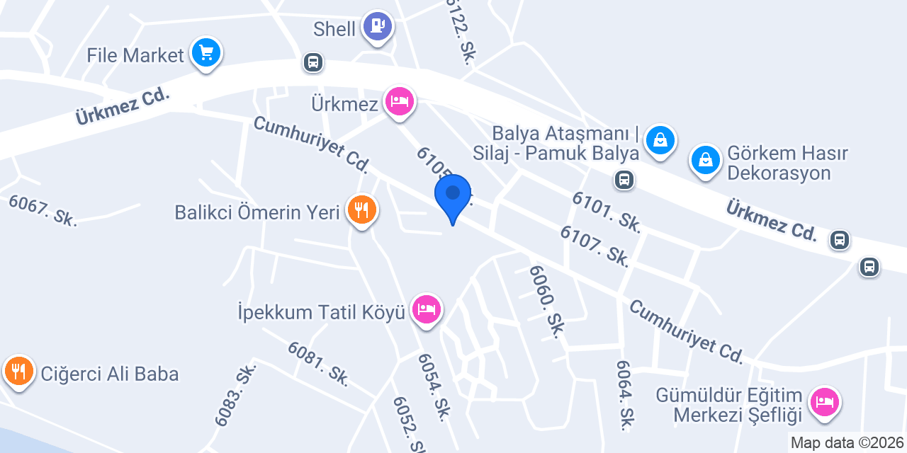 Kumsal Apart ürkmez konumu